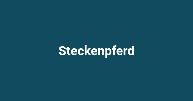 Steckenpferd