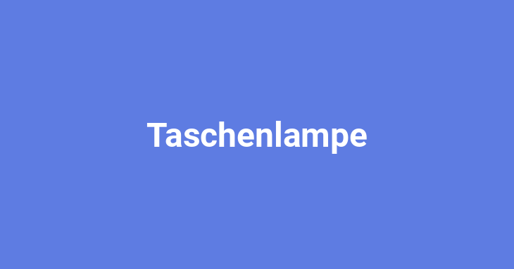 Taschenlampe