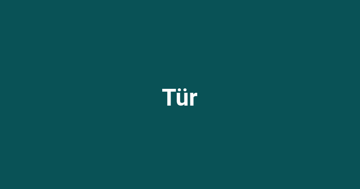 Tür (door)