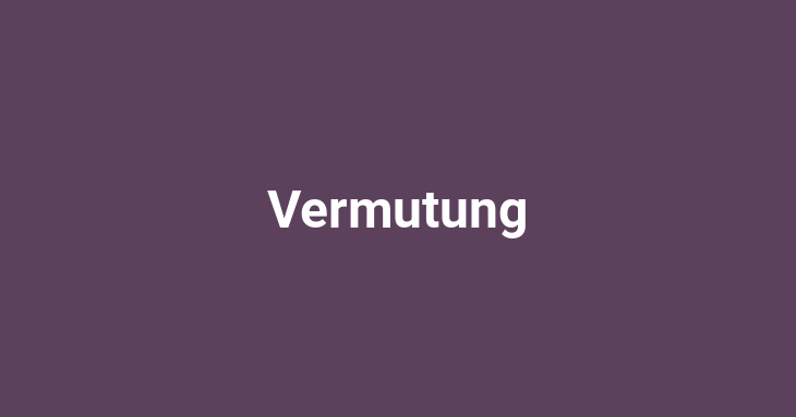 Vermutung