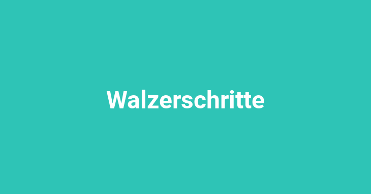 Walzerschritte