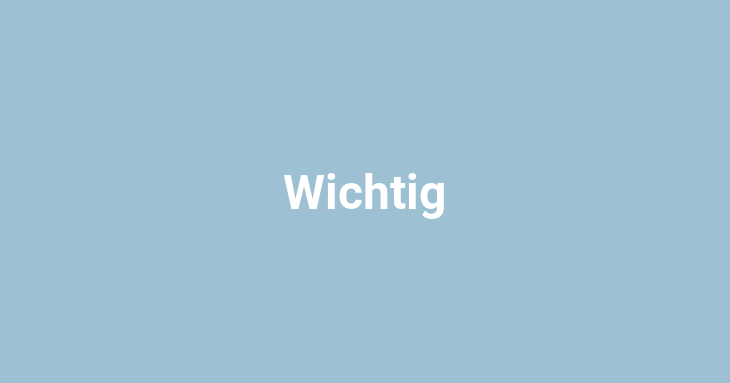 Wichtig