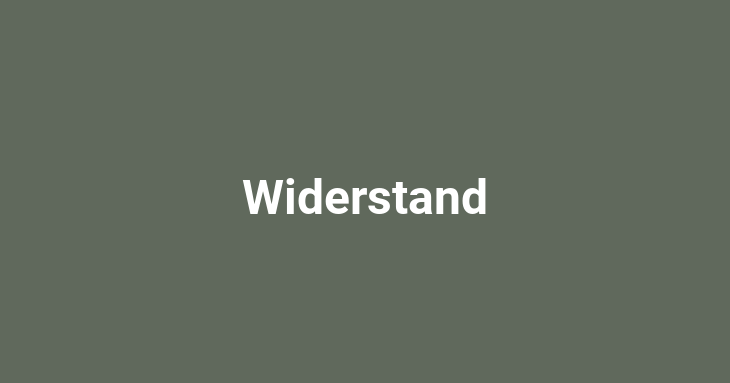 Widerstand