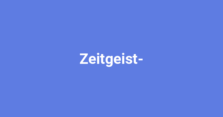 Zeitgeist