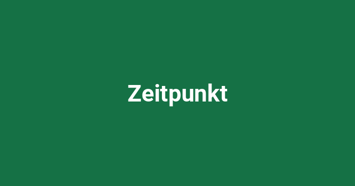 Zeitpunkt