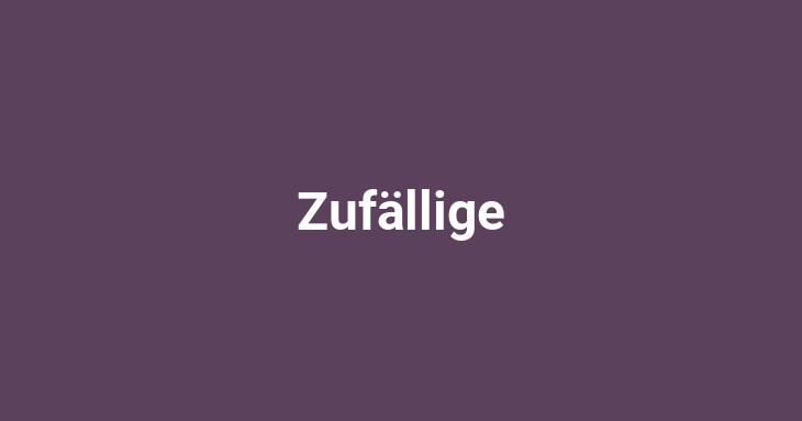 Zufällige (Random) [German] Word